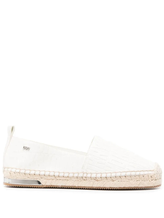 DKNY logo-plaque slip-on espadrilles