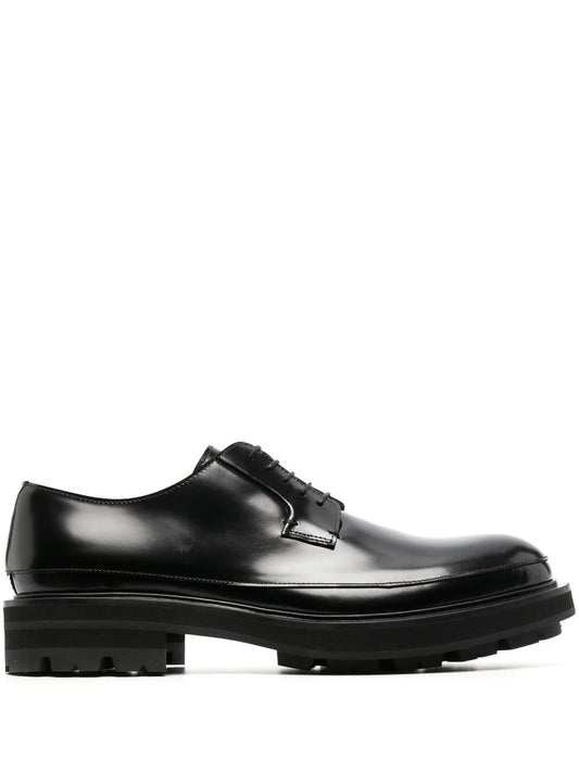 Alexander McQueen leather Derby shoes