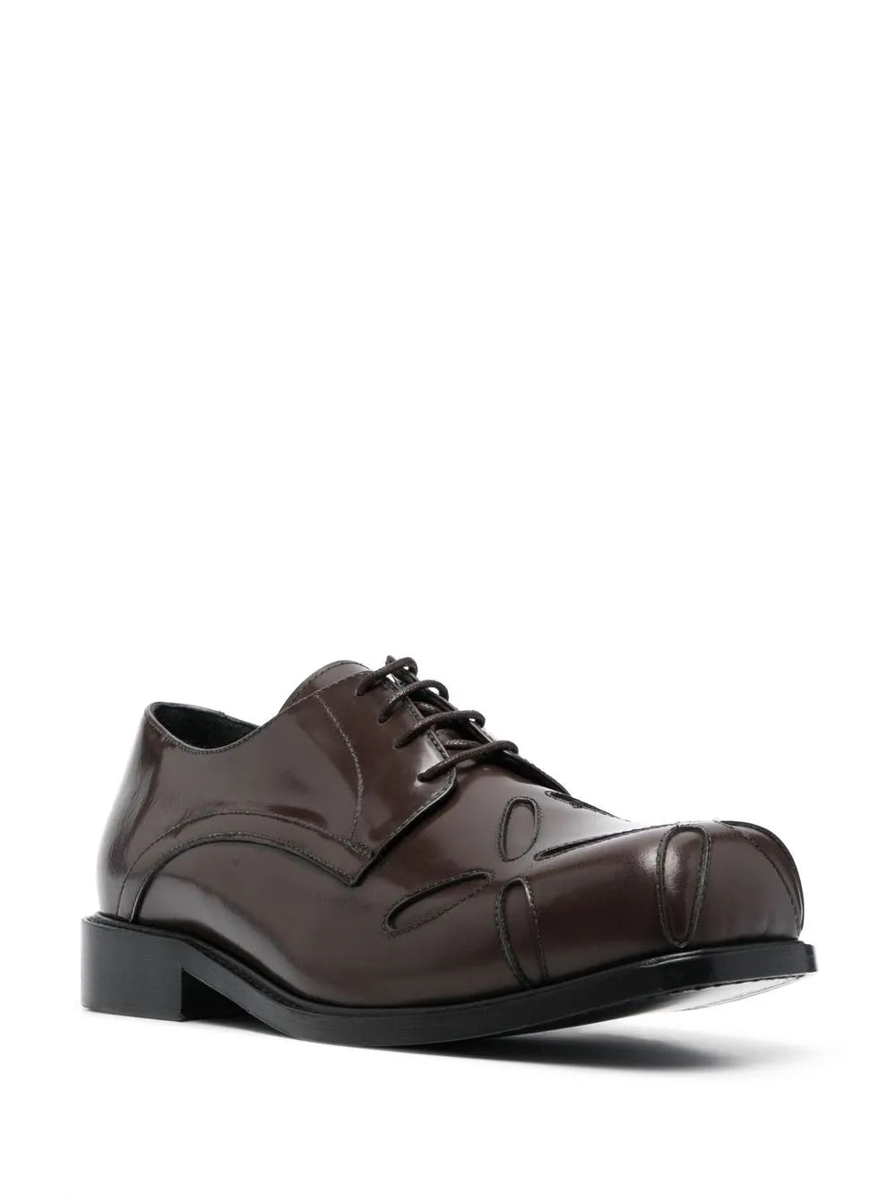 Stefan Cooke Slashed square-toe Derby shoes