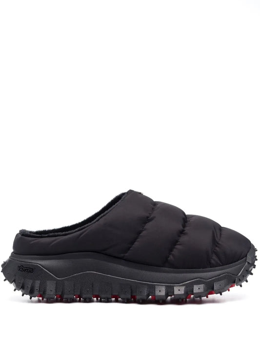 6 MONCLER 1017 ALYX 9SM faux fur-lined quilted sliders