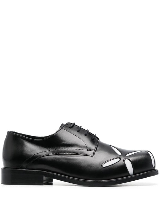 Stefan Cooke Slashed square-toe Derby shoes
