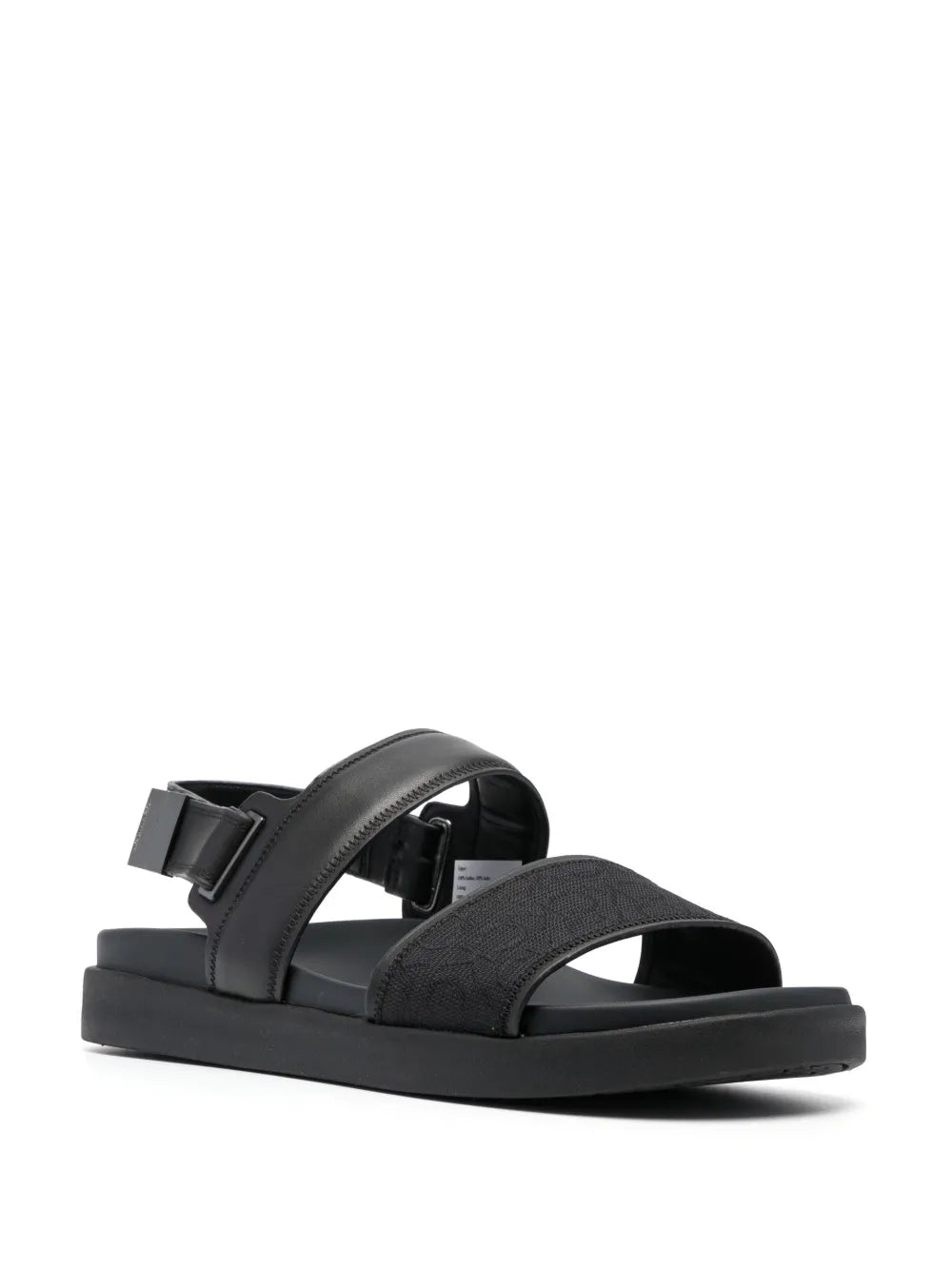 Calvin Klein jacquard leather sandals