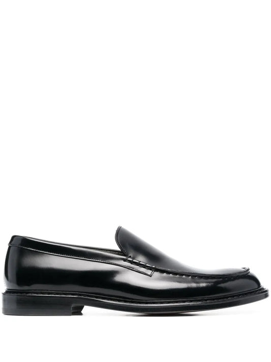 Doucal's almod-toe leather loafers