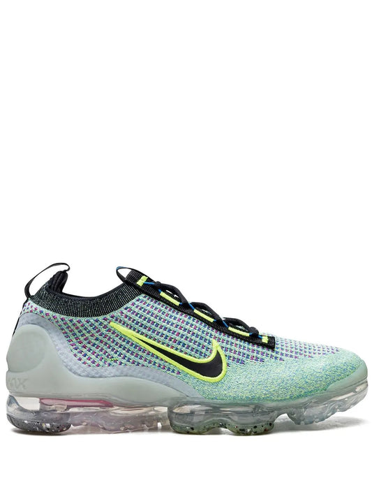 Nike Air Vapormax Flyknit 2021 ''Volt/Black-Photo Blue-Metallic'' sneakers
