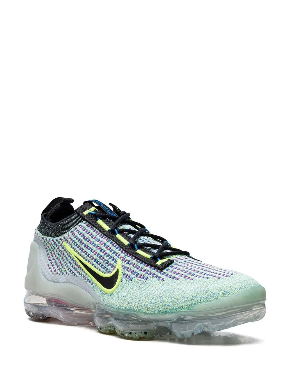 Nike Air Vapormax Flyknit 2021 ''Volt/Black-Photo Blue-Metallic'' sneakers
