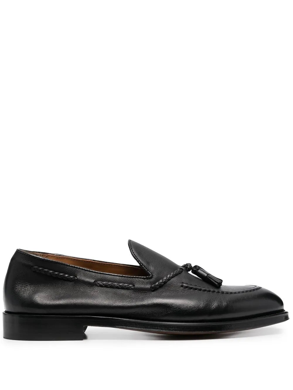 Doucal's tassel-trim leather loafers
