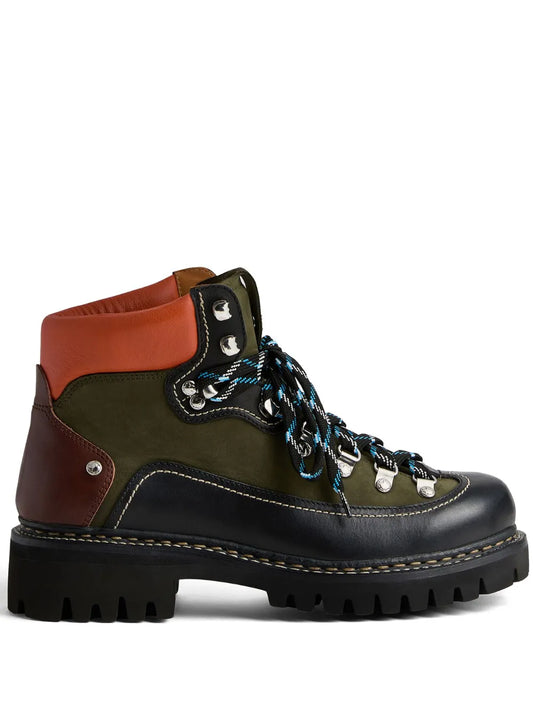 DSQUARED2 panelled leather hiking boots