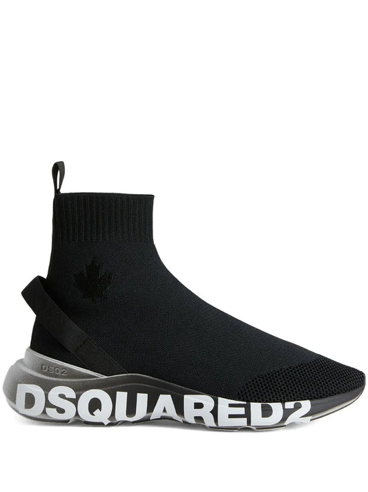 DSQUARED2 logo-print sock sneakers
