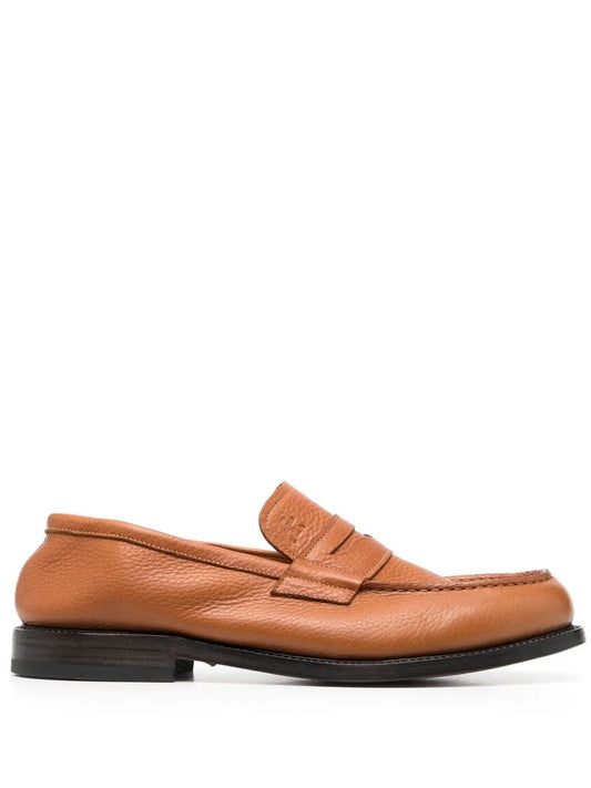 Premiata round-toe leather loafers