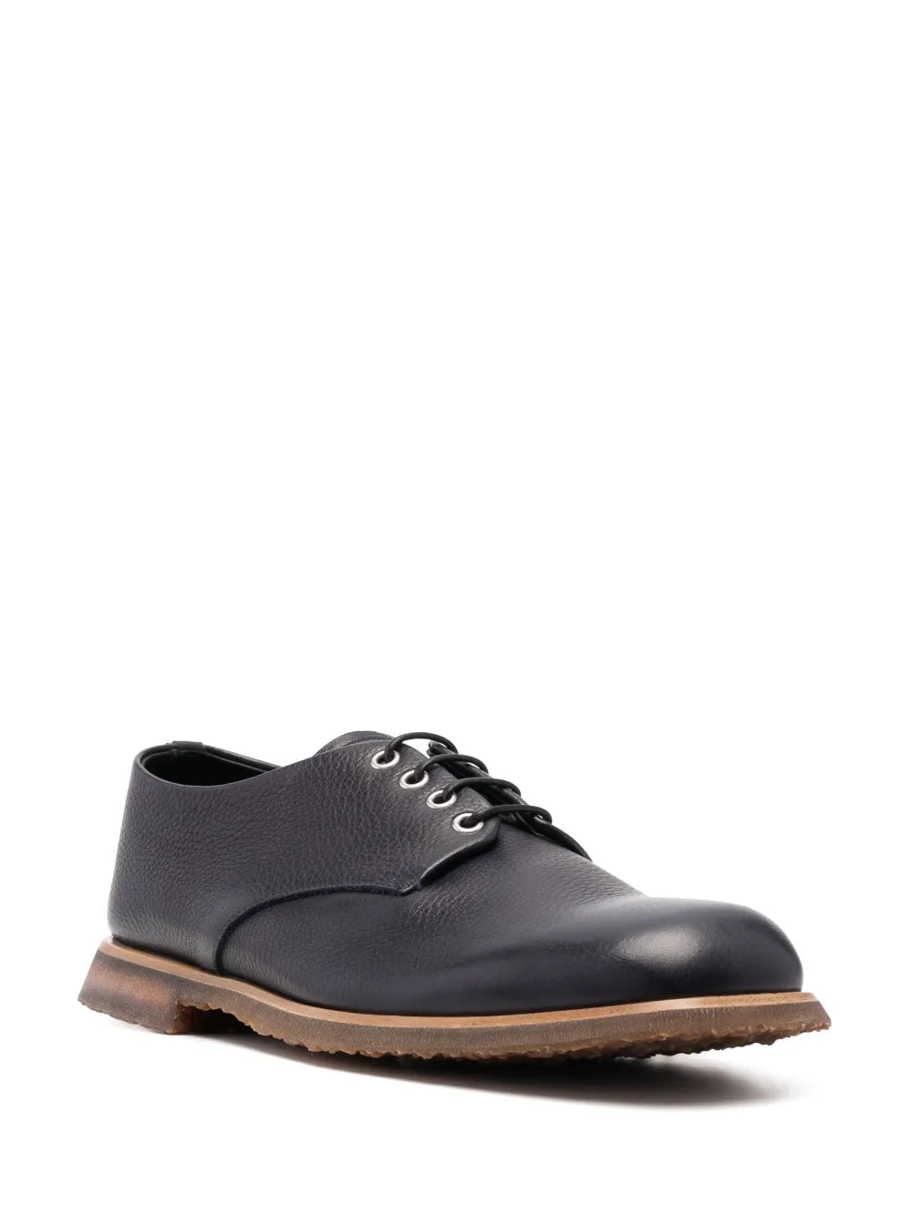 Premiata pebbled-leather derby shoes