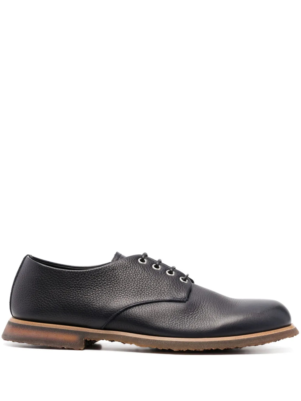 Premiata pebbled-leather derby shoes