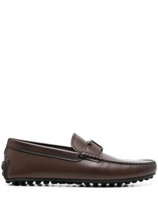 Tod's almond-toe T-buckle loafers