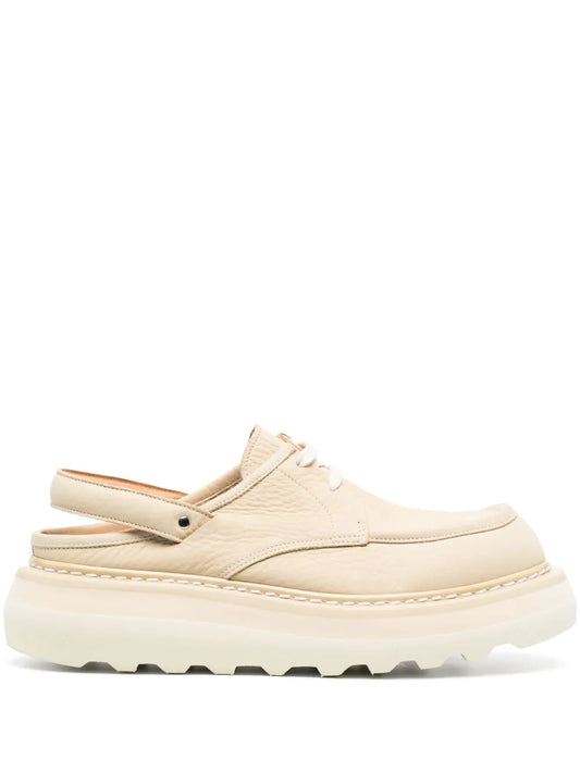 Premiata ridged flatform leather shoes