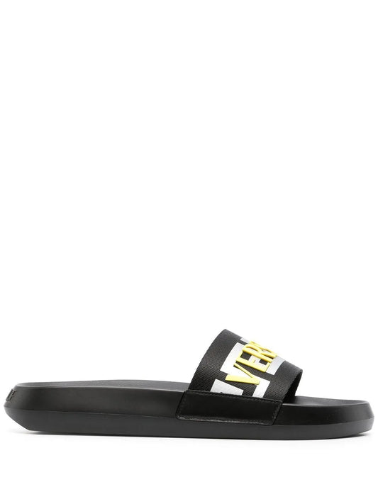 Versace La Greca raised-logo slides