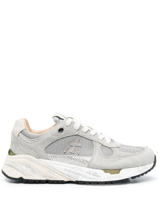 Premiata logo-patch lace-up sneakers