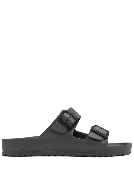 Birkenstock logo-debossed double-strap slides