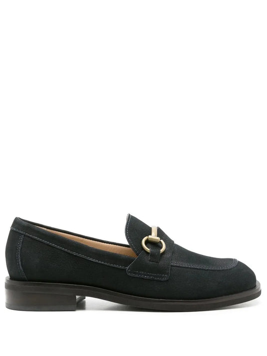 Sarah Chofakian Paulette nubuck leather loafers