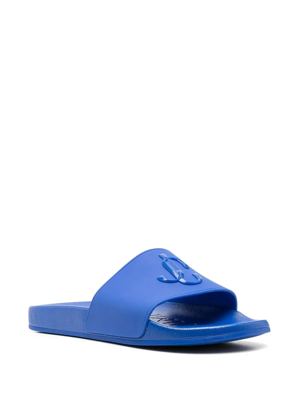 Jimmy Choo embossed-logo slides