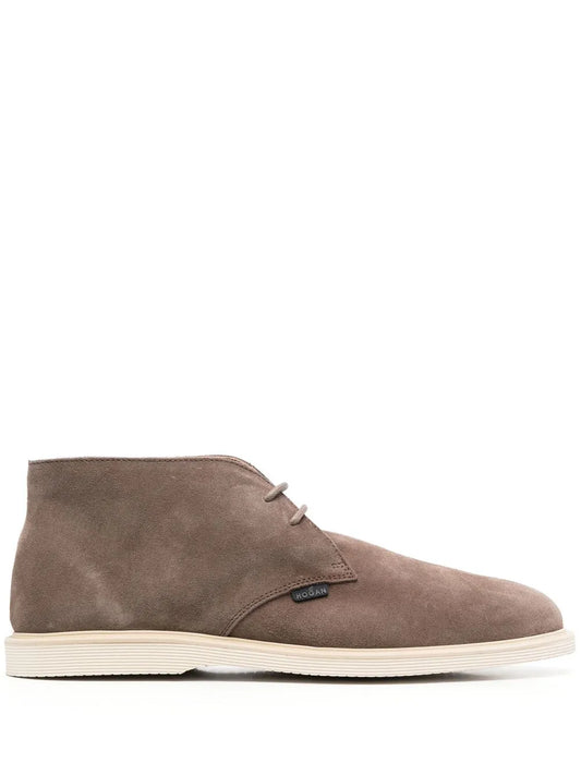 Hogan lace-up leather boots