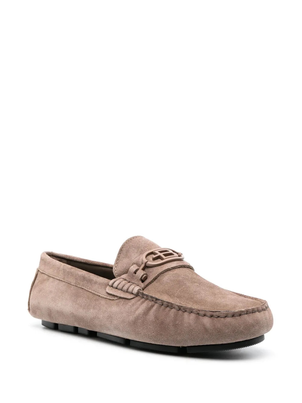 Baldinini logo-plaque suede loafers 
