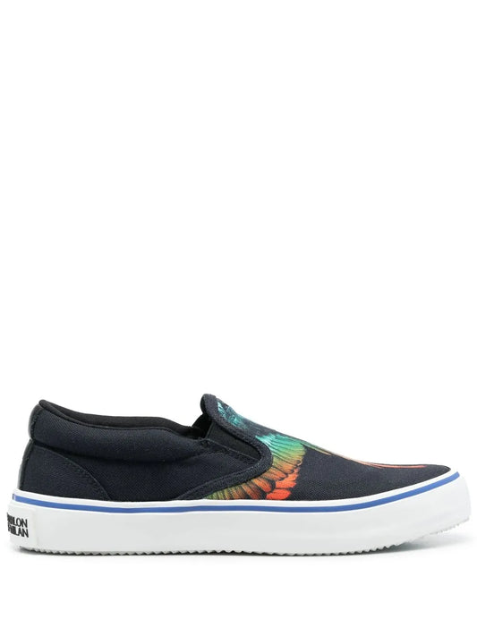 Marcelo Burlon County of Milan Wings-print slip-on sneakers