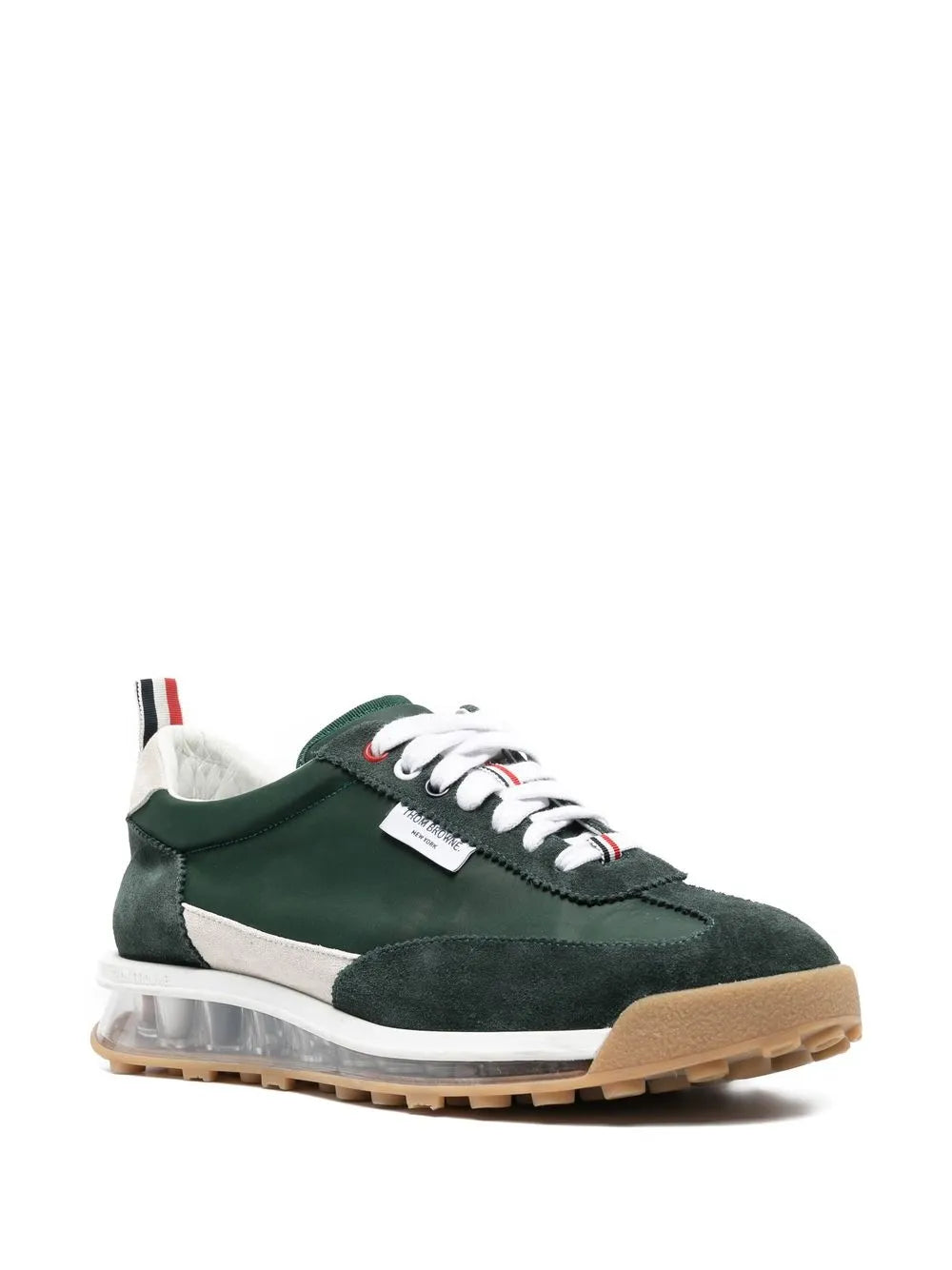 Thom Browne  translucent-sole leather sneakers 