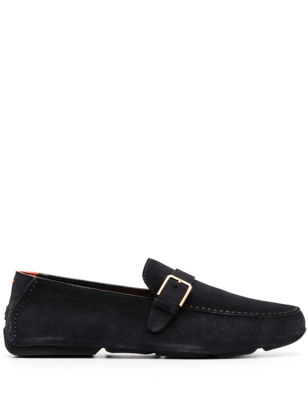 Santoni buckle-detail leather loafers