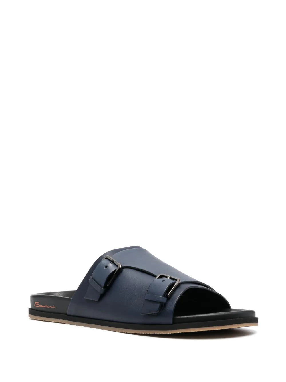 Santoni flat leather sandals
