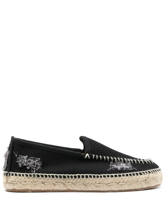 Maison Margiela embroidered canvas espadrilles