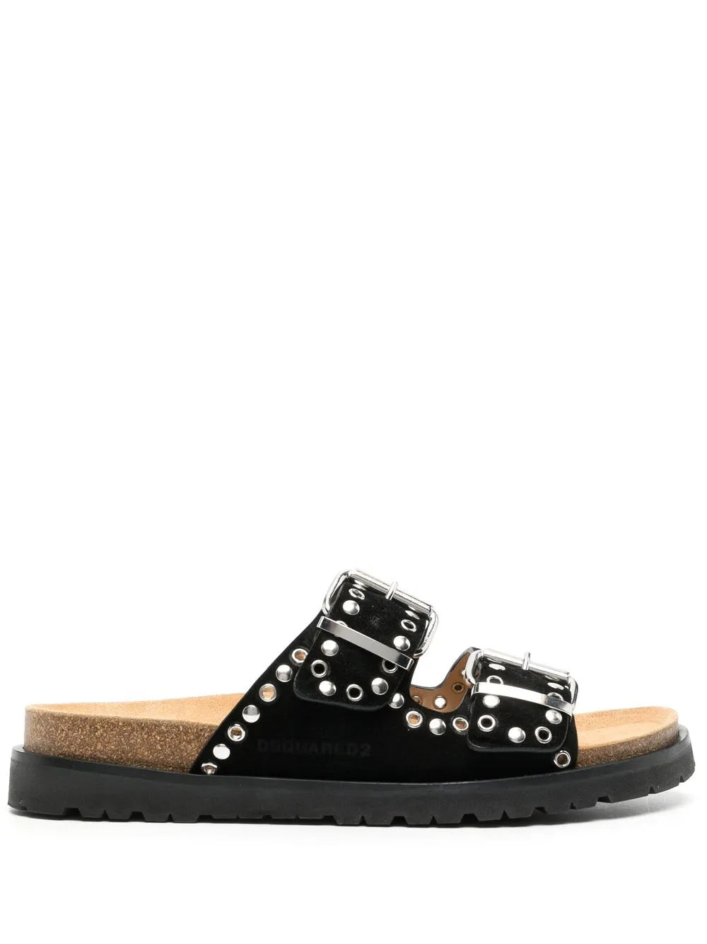 DSQUARED2 double-buckle suede sandals