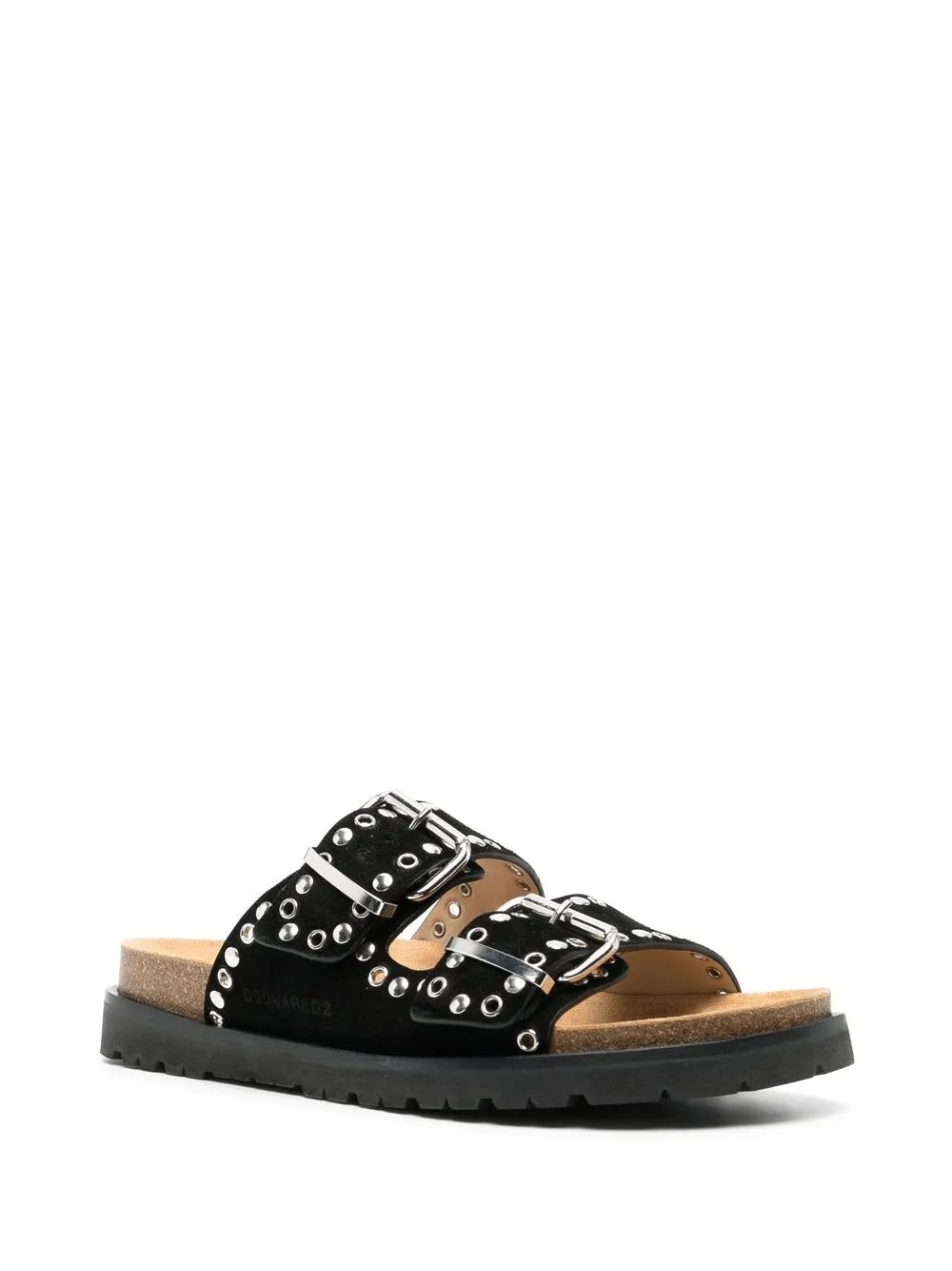 DSQUARED2 double-buckle suede sandals