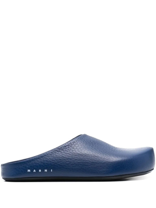 Marni textured-leather slippers 
