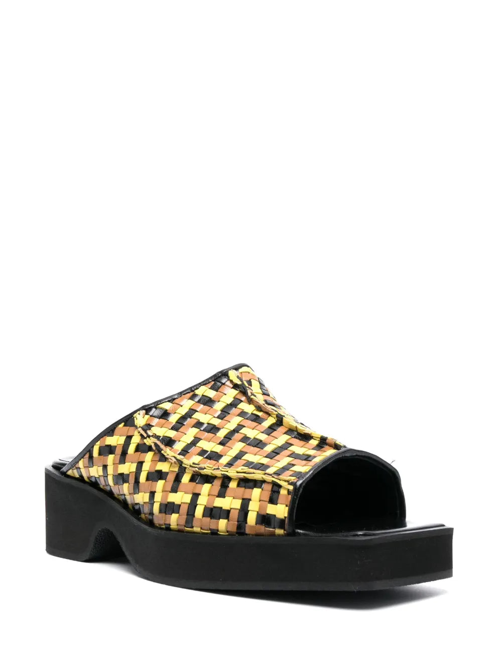 Eckhaus Latta 55mm interwoven leather sandals