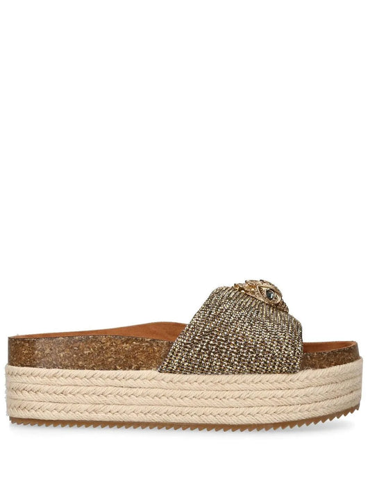 Kurt Geiger London Kensington appliqué-detail flatform espadrilles