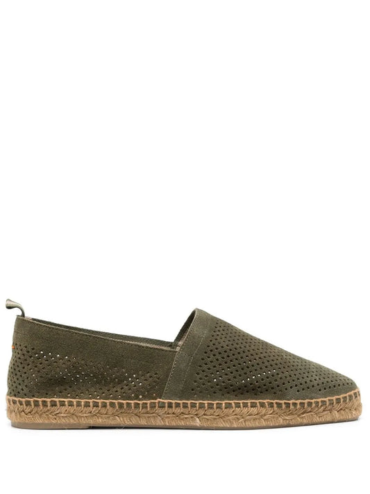 Castañer Pablo Pierced suede espadrilles