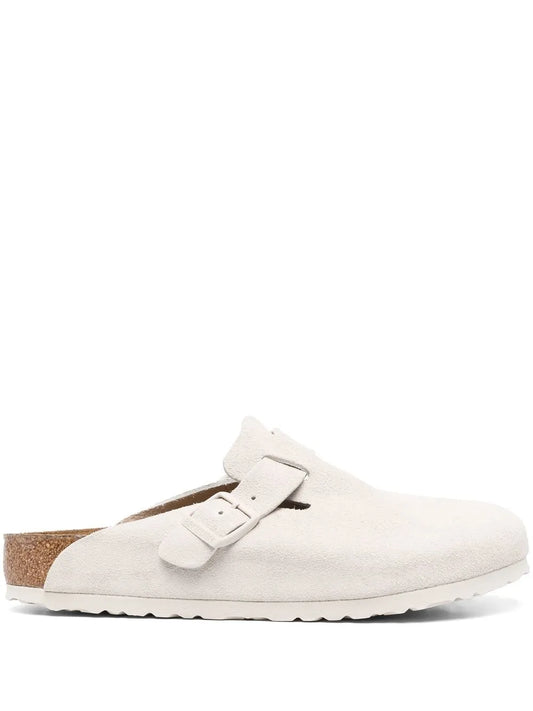 Birkenstock suede flat slides