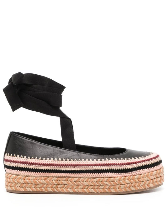 Ulla Johnson Yelena crochet flatform espadrilles