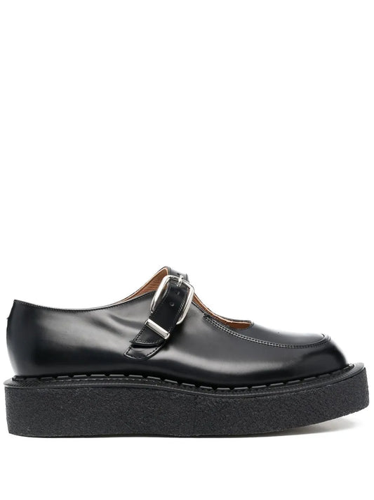 Comme des Garçons Homme Plus cut-out leather monk shoes