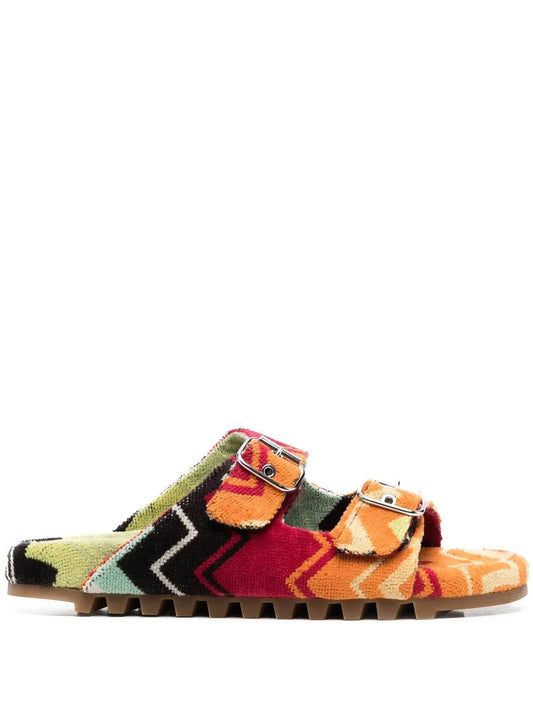 Missoni zigzag-print buckled sandals