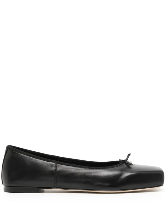 Alexander Wang square-toe leather ballerina shoes