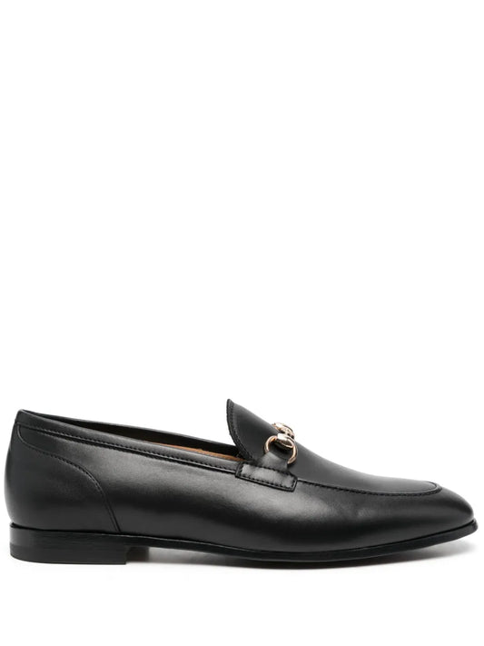 Scarosso buckle-detail leather loafers