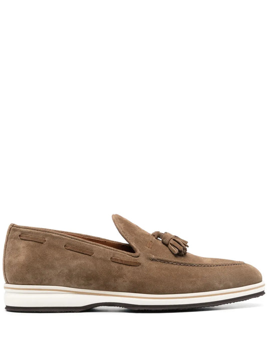 Bontoni tassel-detail suede loafers