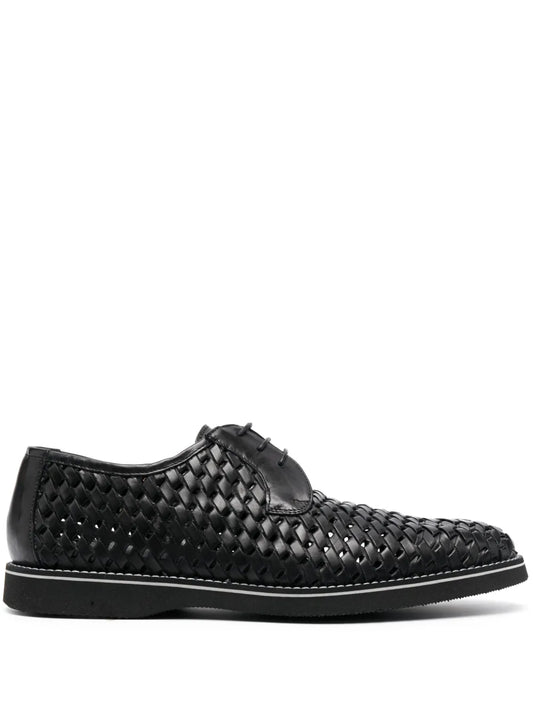 Casadei Vintage leather derby shoes