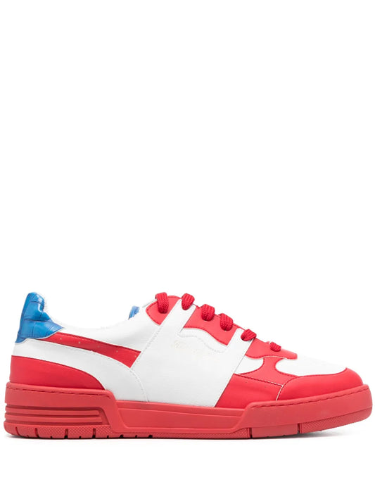 Hide&Jack two-tone panelled leather sneakers