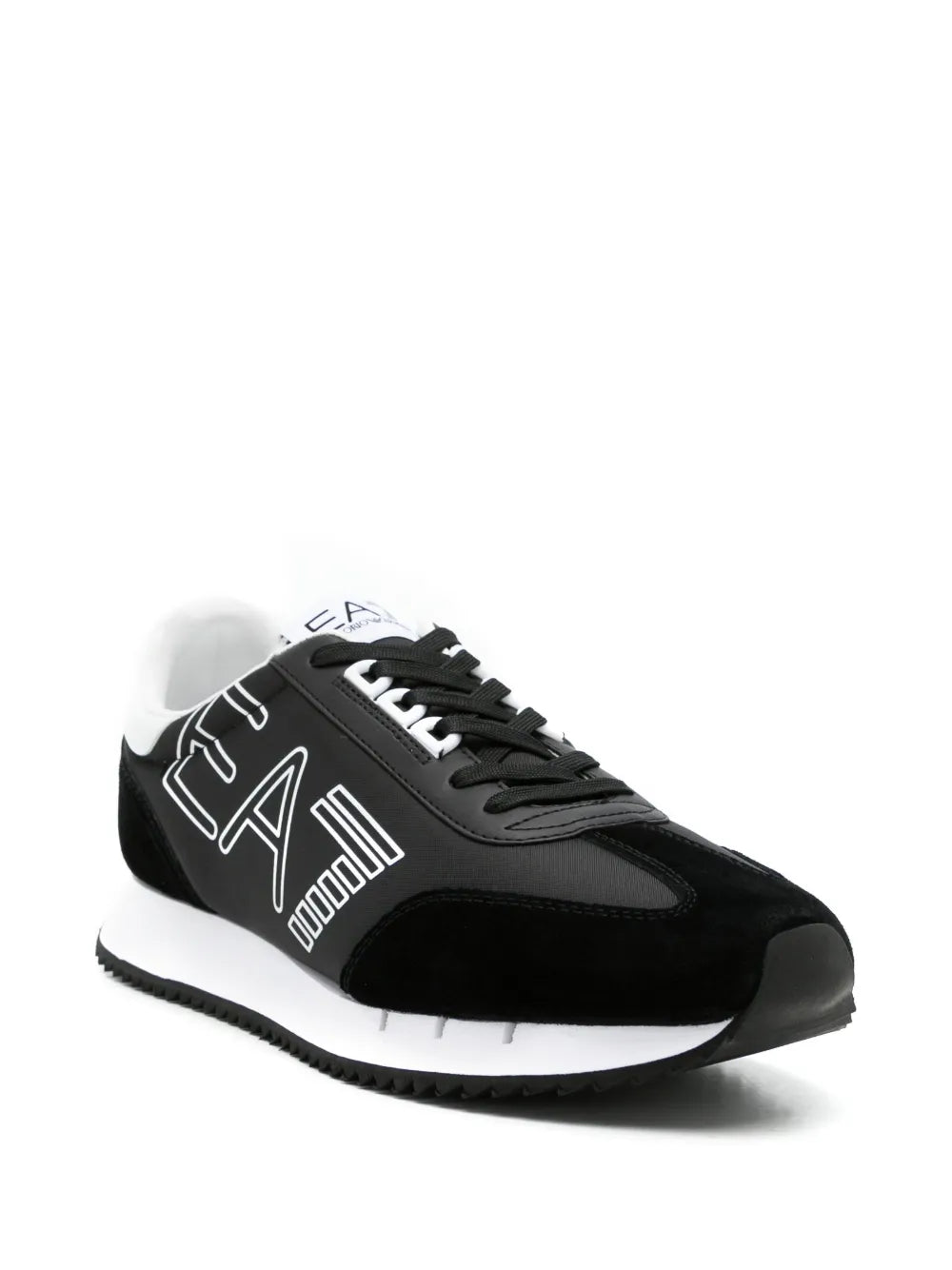 Ea7 Emporio Armani logo-print panelled sneakers