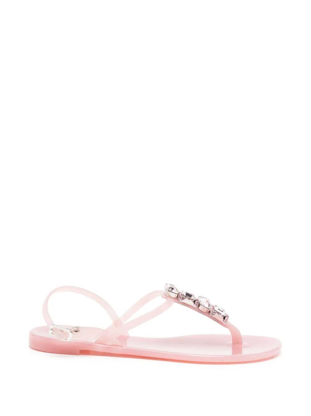 Casadei crystal-embellished beach flip flops
