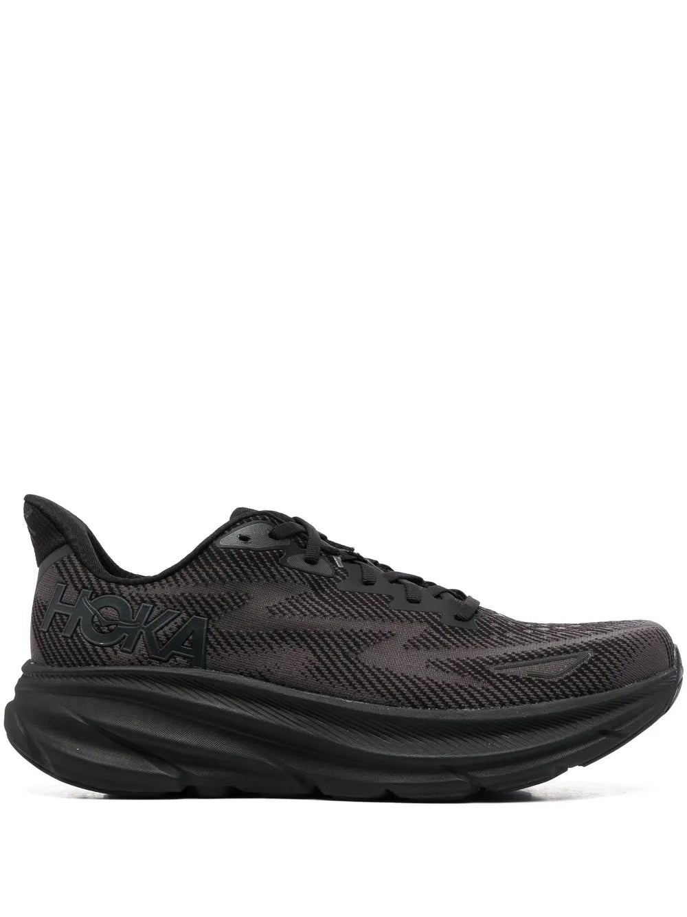 HOKA mesh-panel lace-up sneakers