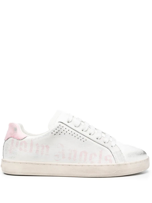 Palm Angels distressed logo-print sneakers
