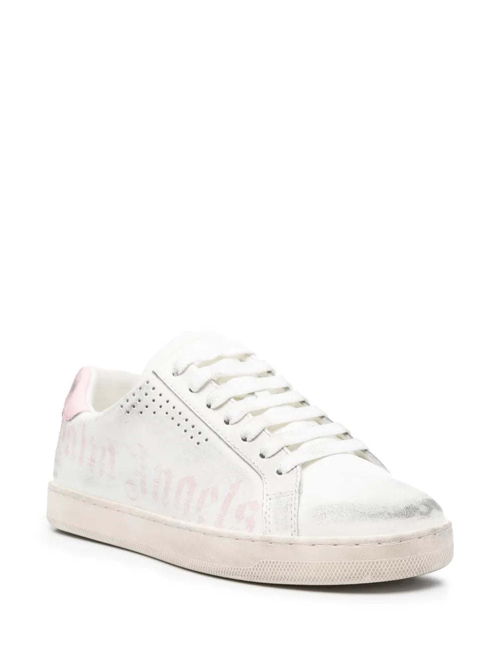 Palm Angels distressed logo-print sneakers