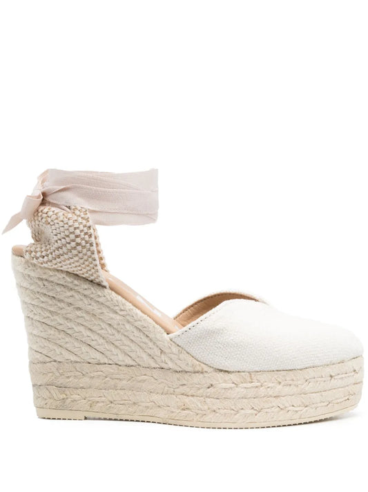 Manebi Heart-shaped 110mm wedge espadrilles